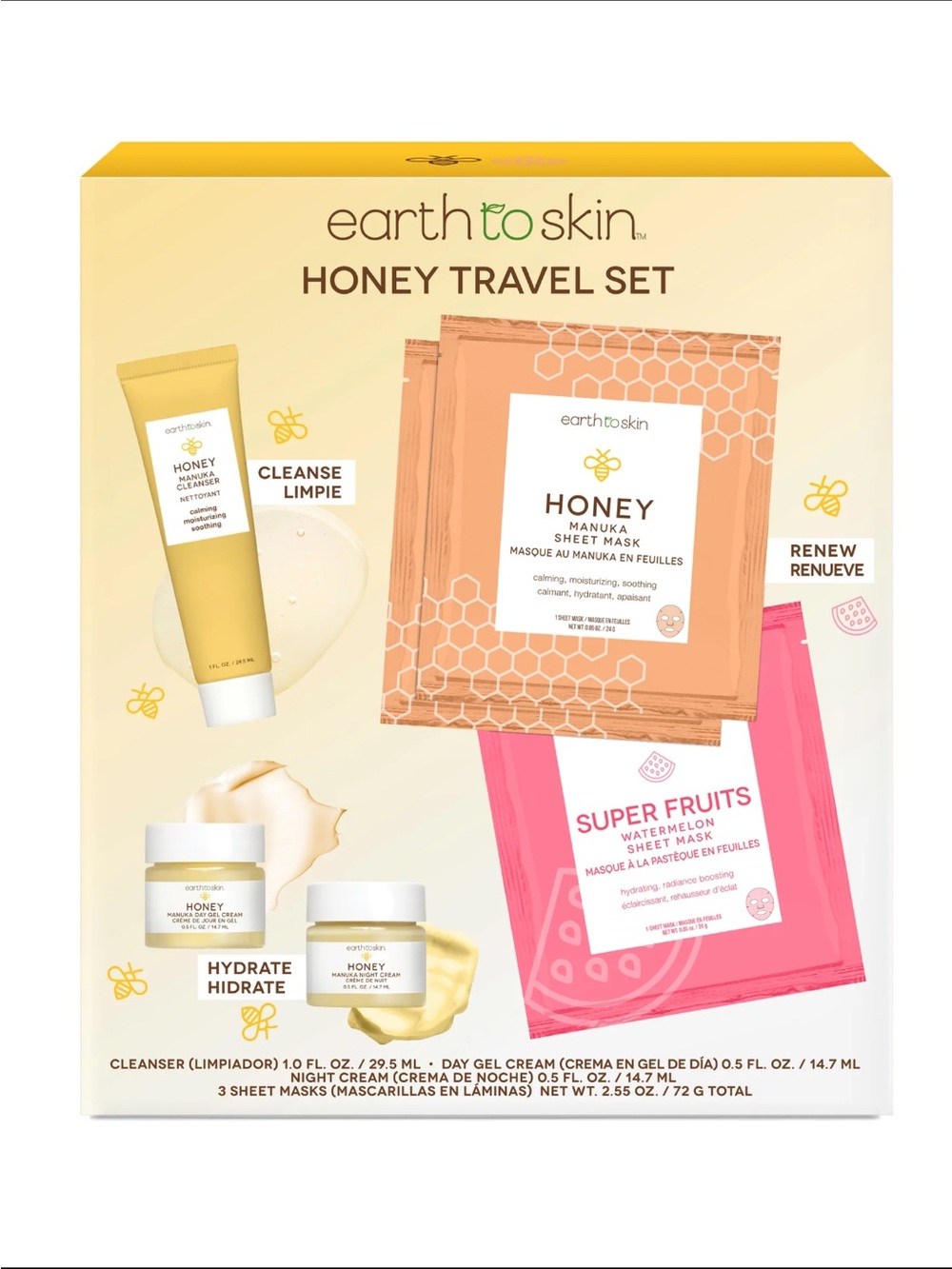 Earth to Skin - Honey Travel Set